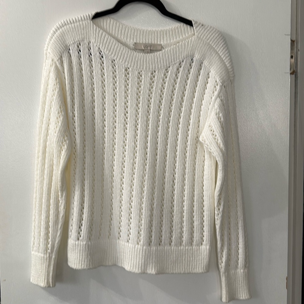 LOFT Open Stitch Sweater